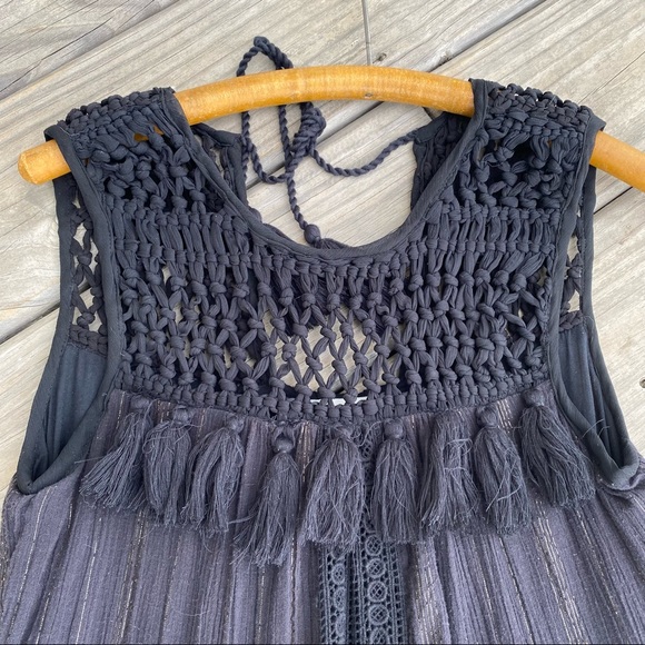 Maeve Anthropologie - Abilene Maxi Dress, Crochet & Tassel Details - Picture 7 of 16